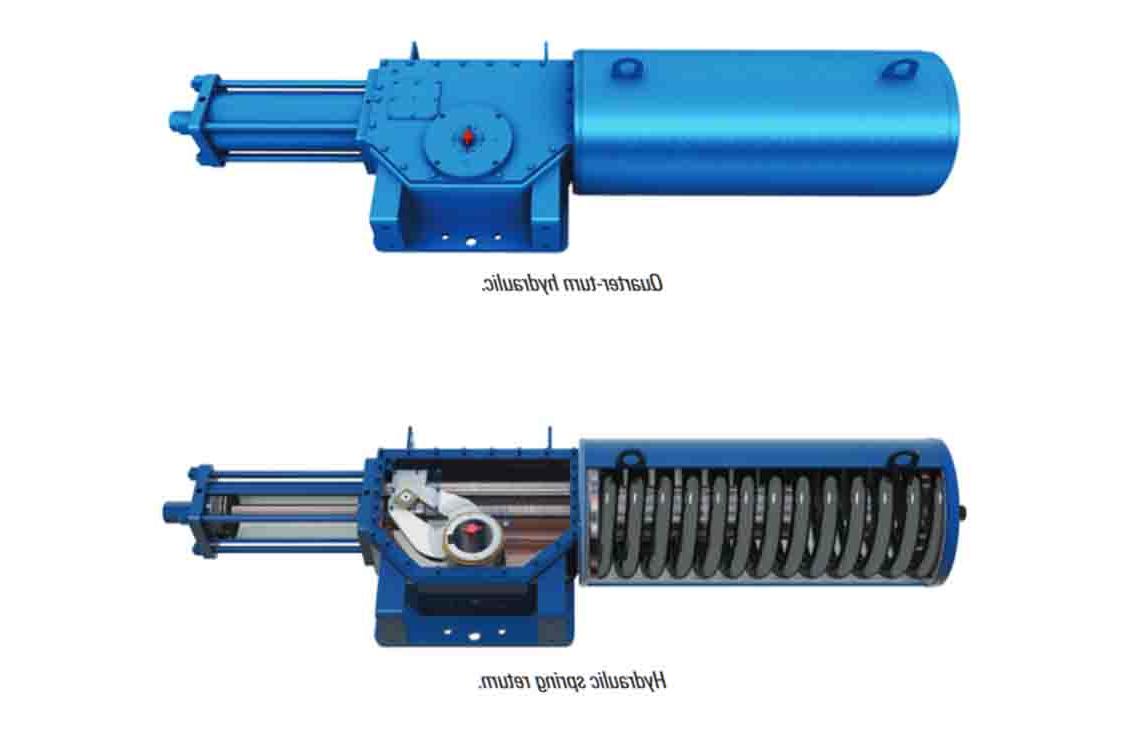 四分之一回转和液压弹簧复位LEDEEN执行机构.